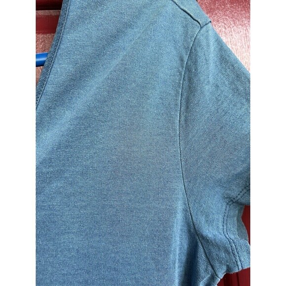 Holding Horses Anthropologie Chambray Patched Patchwork Fall Dress S/M $128 - Picture 7 of 8